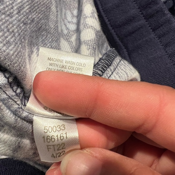 Garnet Hill Blue Fern Print Flannel Jogger Pants Pima Cotton Loungewear Size S - Picture 8 of 8